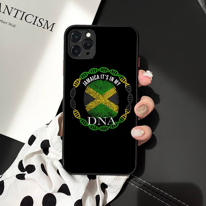 FHNBLJ Retro Jamaica National Flag Phone Case for iPhone 11 12 13 mini pro XS MAX 8 7 6 6S Plus X 5S SE 2020 XR case