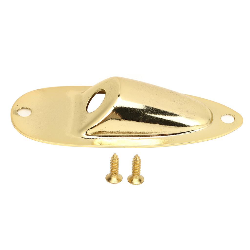 Boat Shaped Guitar Socket with Screws Metal Audio Connector Socket Panel Musical Instrument Parts