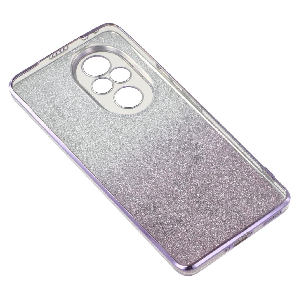 KADEM Für Honor 200 Pro 5G Hülle Ring Ständer TPU Blumen Handyhülle Farbverlauf Glitzer