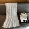 Women S Solid Color Bronzing Thin Versatile Fashion Neck Scarf For All Seasons