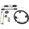 DIY ATV Kart Steering Kit: 300MM Wheel, Gear, Universal Joint.