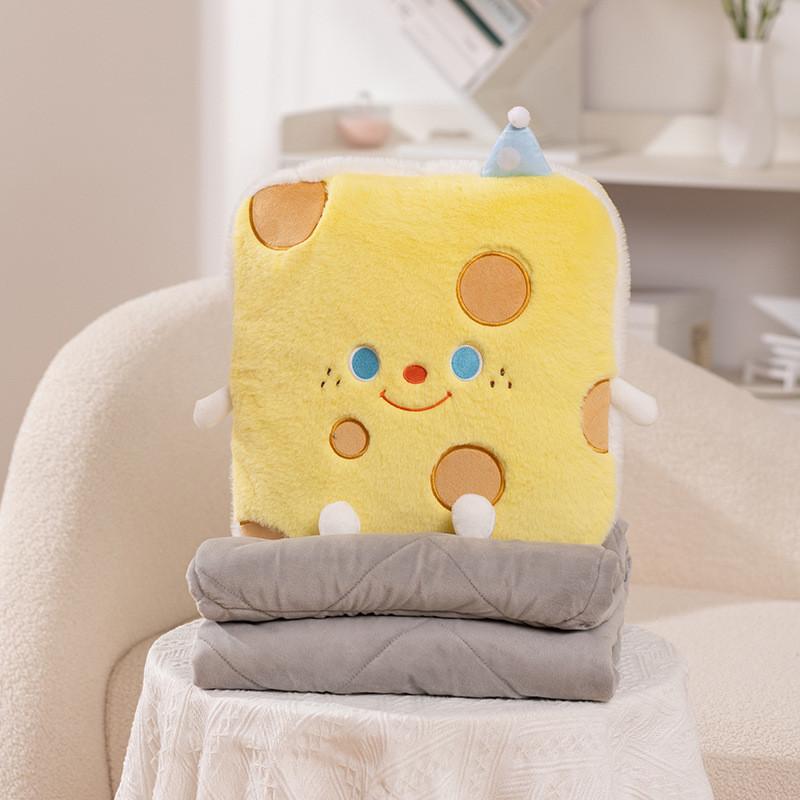 Cake Quilt Simulated Pillow 2in1 Cheese Wrapped Sea Salt Roll Cream Cake Doll