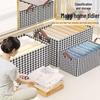 Houndstooth Foldable Steel Frame Clothes Storage Box