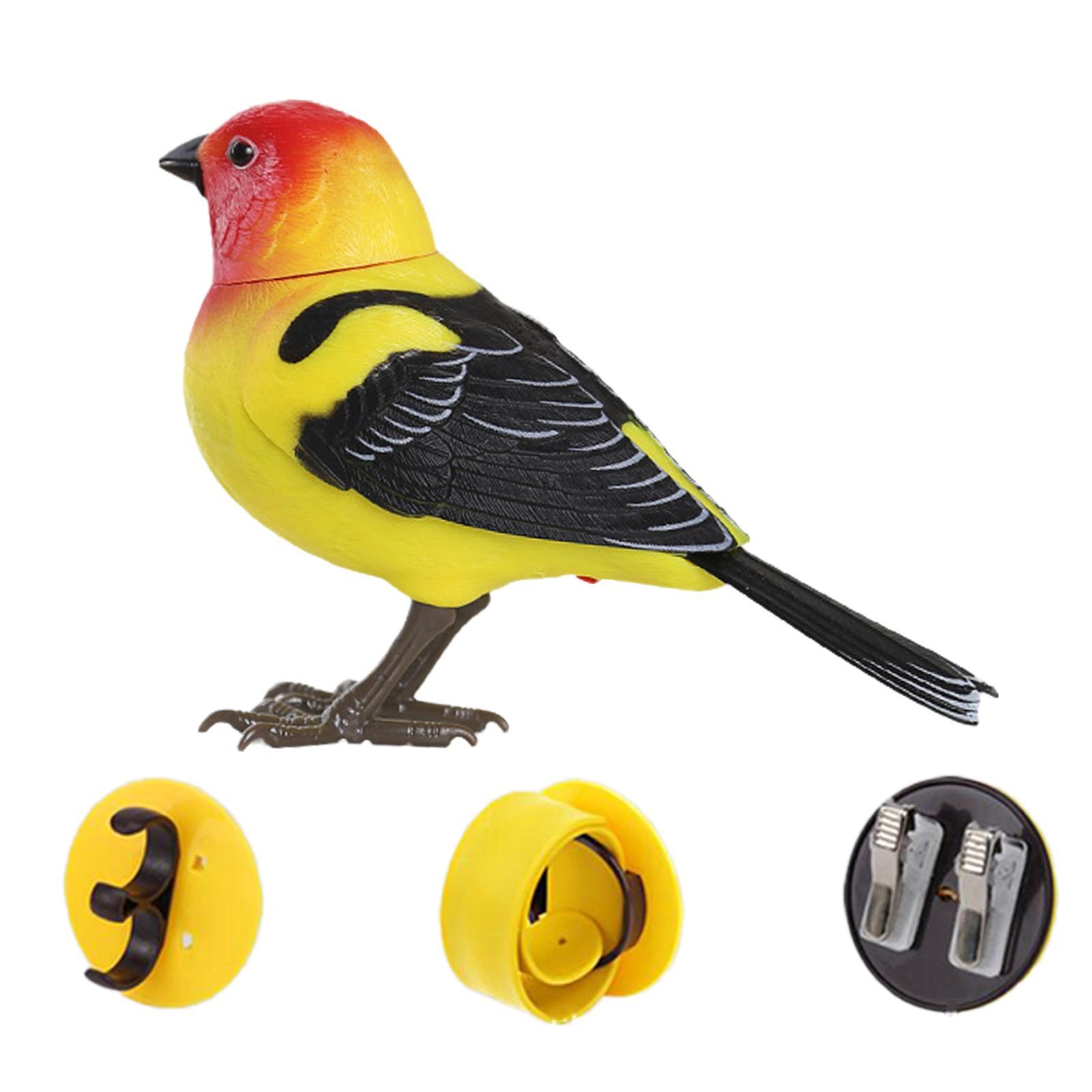 Robot Bird Electronic Bird Decor Realistic Movements Figurine Toy Parakeet