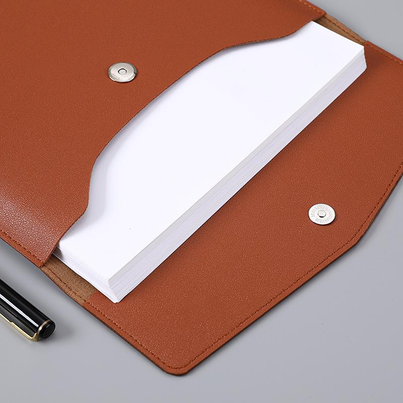 A4 Waterproof Leather Document Bag - Large Capacity Business Briefcase