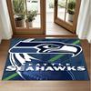 Seattle Seahawks Design Crystal Velvet Rug Soft Decorative Mat for Bedroom Entrance