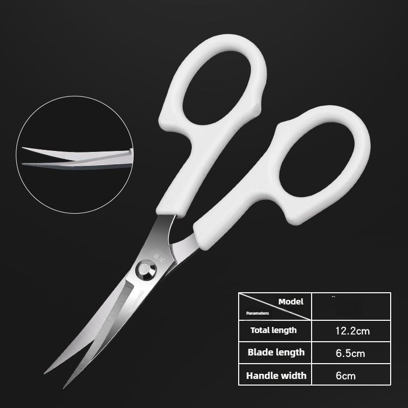 

Деформована головка Нержавіюча сталь Вигнуті Ножиці для кутикули манікюрного набору Багатоцільовий Інструмент для педикюру та краси