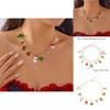 Holiday Festive Necklace And Bracelet Collection Featuring Christmas Bell And Pumpkin Skeleton Elements