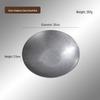 Retro Stainless Steel Round Snack Plate - Old-fashioned Barbecue Sauce Tray with Bone Dish Design