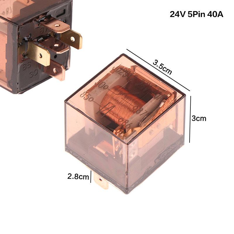 DC 12V 24V Waterproof Automotive Relay 4Pin 5Pin SPDT Car Control Device Relays 40A 60A 120A Car Relays High Capacity Switching