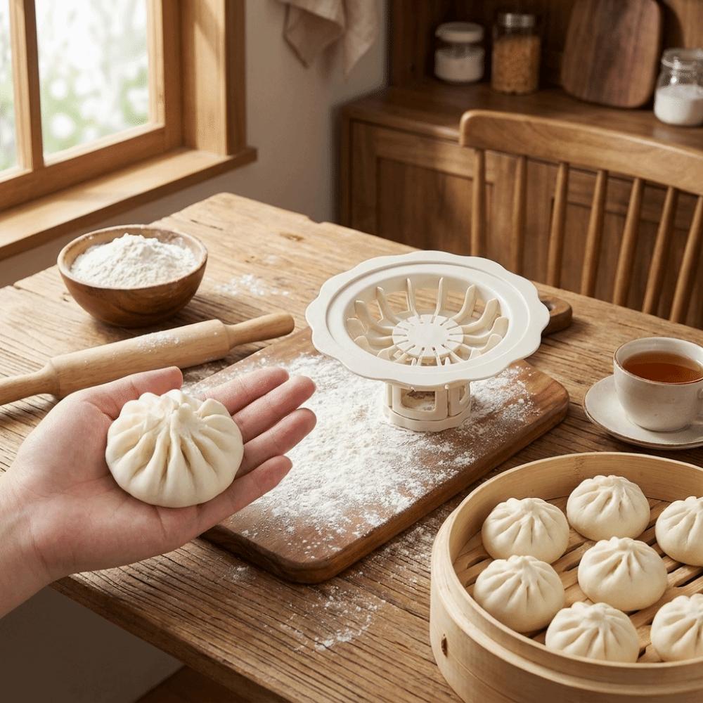 Saving Labor Baozi Making Mould Flower Shaped Steamed Bun Mold Dumpling Mold  Breakfast Bun Making