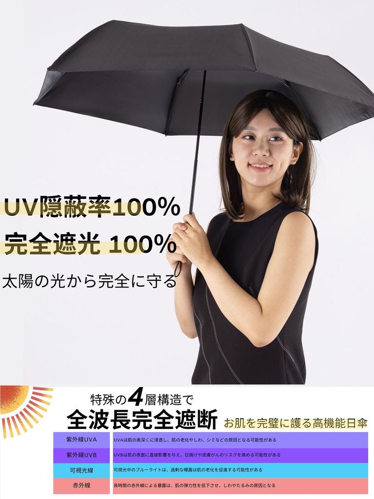 FANACAN Carbon Fiber Parasol with UV Light and Durable for Rain or Unisex for Men and Women Ultra-Lightweight Protection, 100% Blocking, Compact,