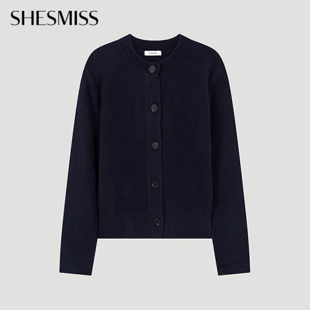 

Она S miSS Вязаный кардиган на пуговицах с круглым вырезом SSkcdo42520 Dn DARK NAVY/55