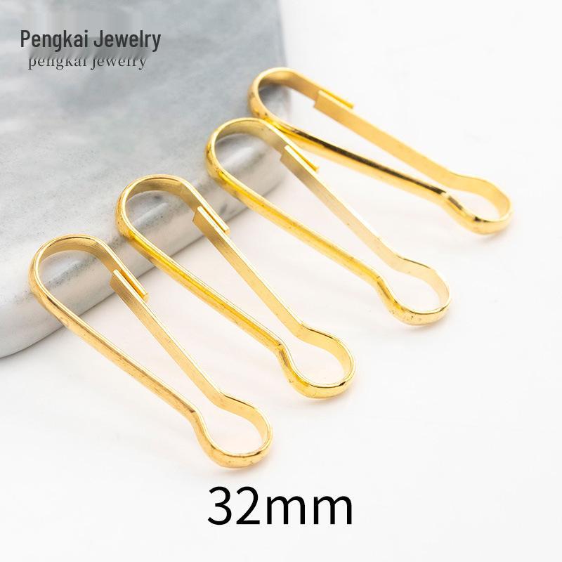 Clips de Fivela para Joias DIY Banhados a Ouro & Ganchos para Chaves