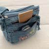 Vintage vyšívaná džínová taška Dámská taška přes rameno Crossbody taška