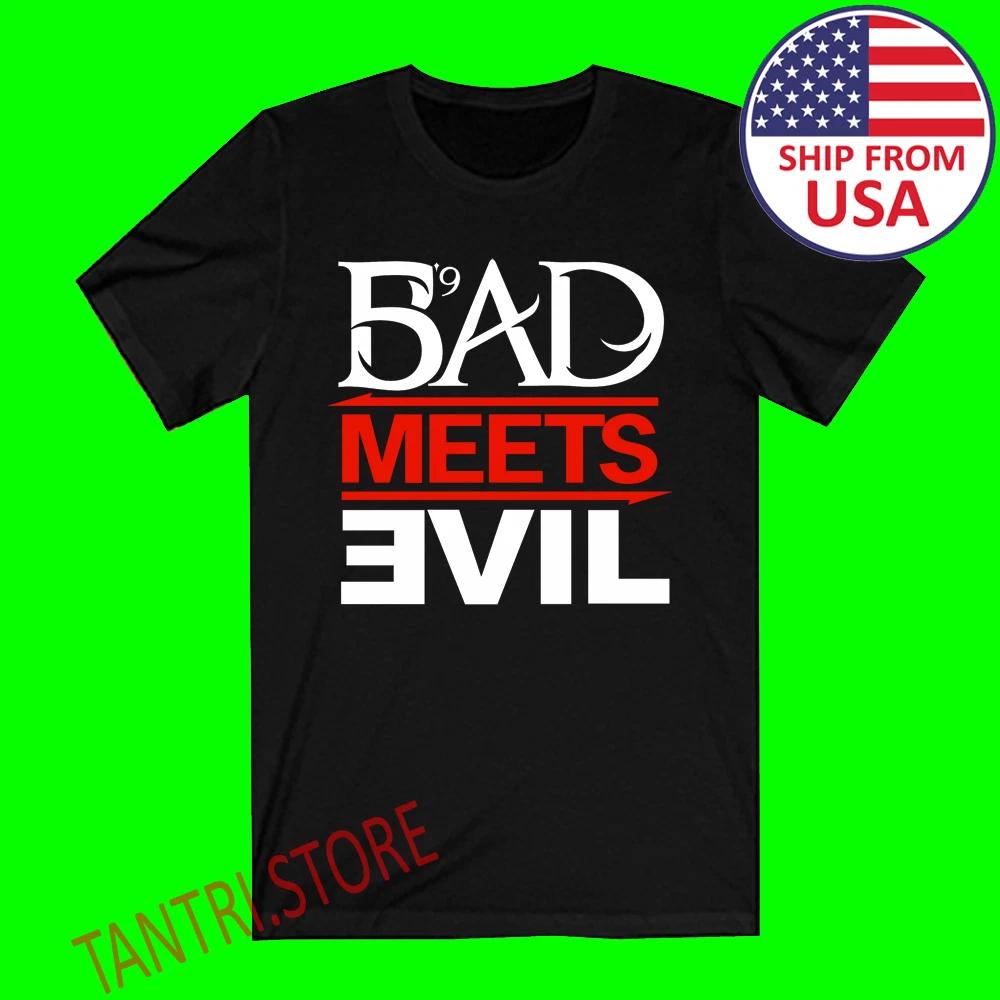 Eminem Bad Meets Evil Men s Black Size S to 3XL 2XL