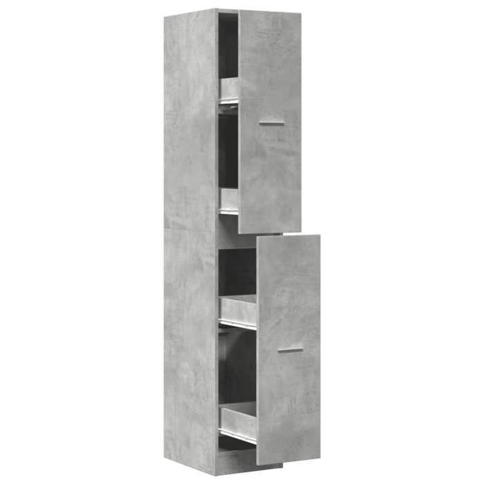 VidaXL Apothecary Cabinet Concrete Grey 30x41x174.5 Cm Engineered Wood, Apothecary Chest, Apothecary Furniture, Chest To 3309630