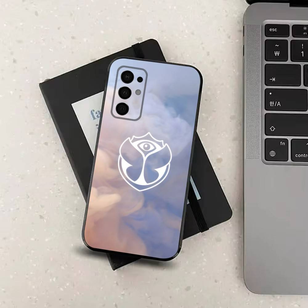 Music T-TOMORROWLAND For Samsung Galaxy A73,J7,22,Note,72,41,31,8,9,52,71,53,32,Soft Black Silicone Cover Case