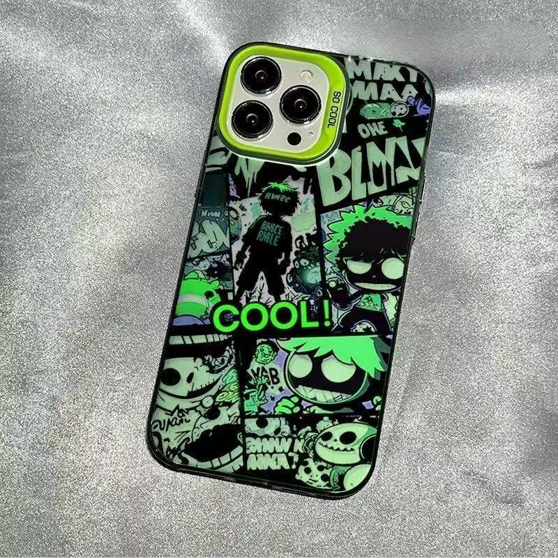 

Japanese Korean Dark Illustration Apple iPhone 17/16/15/14/13 Promax Energetic Phone Case 14