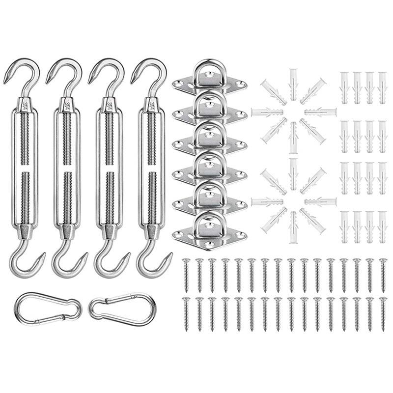 Heavy-Duty Stainless Steel Hammock Chair Hanging Kit with Load-Bearing Spring Hook for Swing, Sandbag, and Yoga Suspension