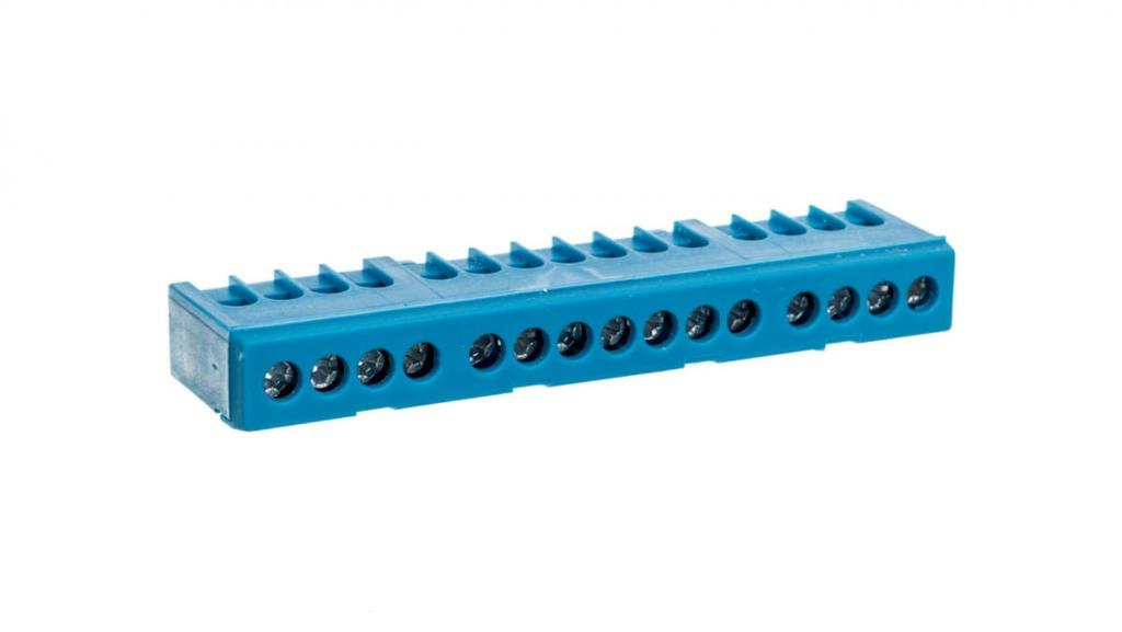 N15H Kolor Niebieski 15X16Mm2 Listwa Zaciskowa Neutralna Ip20 Mad1015N15