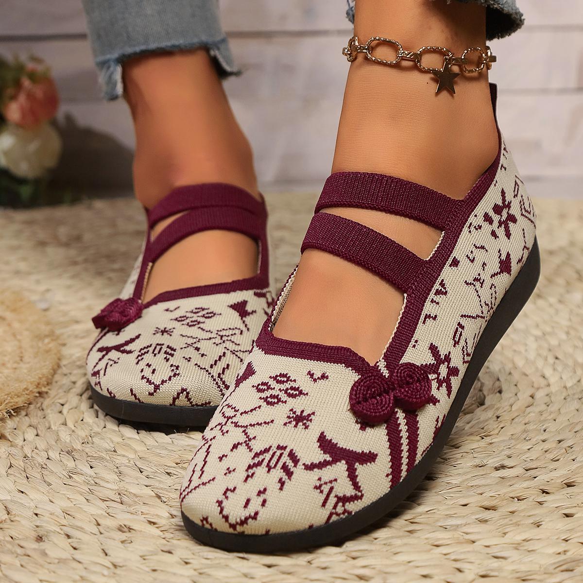 

Мода 2024 года, женские балетки из ткани с вышитым персиковым цветком, винтажные удобные повседневные туфли из ткани в китайском стиле на плоской подошве 41