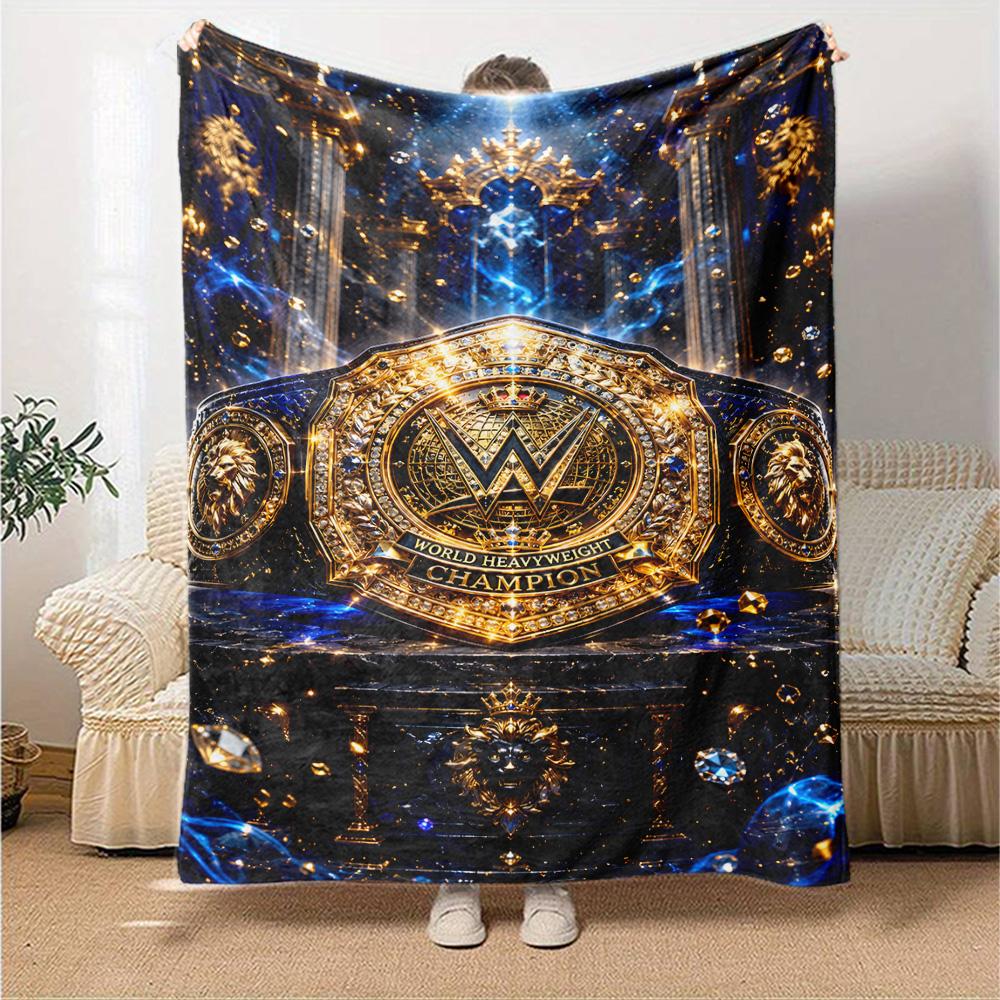 Wrestlemania Blanket Durable Comfort Perfect for Bed Office Chair Chair All-Season Use Modern Style Suitable for Gifting Relatives and Friends