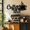 1pc Coffee Bar Metal Wall Art Decor Sign Home Scene Themed Party