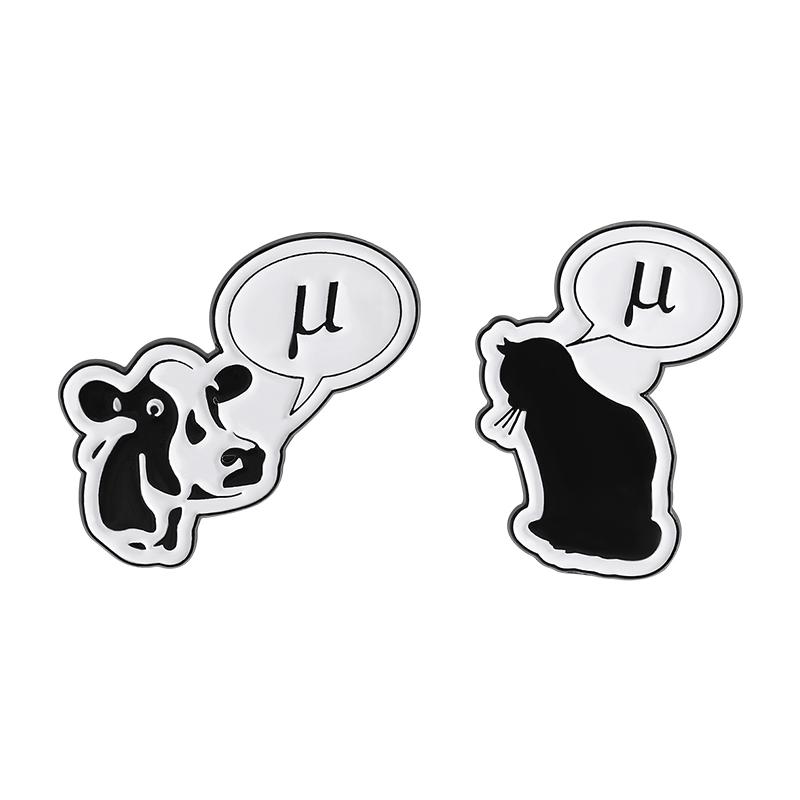 

2-4pcs/set Funny Pun Enamel Pins Cartoon Animal Sheep Whale Koala Shrimp Bones Spine Brooch Lapel Badge Jewelry Gift for Friends