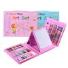 208Pcs Kids Art Set with Crayons Watercolor Pencils Foldable Easel Children Drawing Painting Supply for Kids Holiday Gift