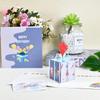 1Pcs 3D Pop-Up Cards Birthday Card for Girl Kids Wife Husband Birthday Cake Greeting Card Postcards Gifts Card with Envelope Stickers