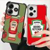 Lamb Heinz Tomato Ketchup Soft Phone Case For Xiaomi Redmi Note 14 15 Pro Plus 13 12 11S 11T 5G 10 9S 9 Plating Anti-Fall Fundas