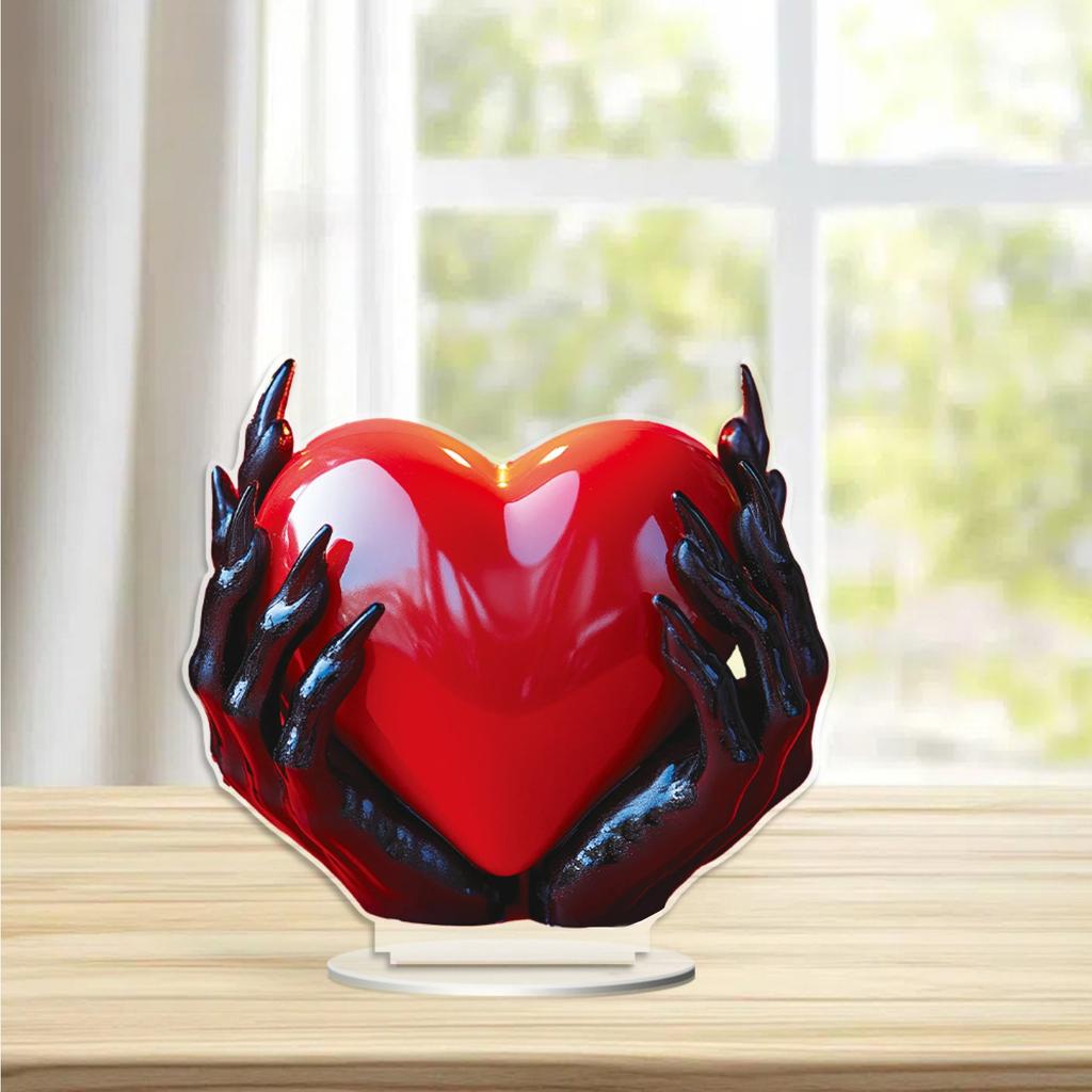 Valentine's Day Creative Love 2D Flat Acrylic Ornaments Living Room Desktop Ornaments Gift Decoration