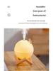 New Lark Planet Lamp Humidifier: Large-Capacity Night Light with Wooden Stand E330