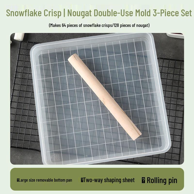 Non-stick Baking Mold for Snowflake Crisps and Nougat