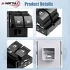 Driver Side Master Power Window Switch Replacement For Volkswagen VW Jetta 2005-2016, Passat 2006-2017, Golf 2010-2014, Rabbit, GTI, CC, Front Left,