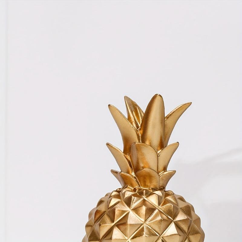 One Large Golden Pineapple Resin Decorative Ornament