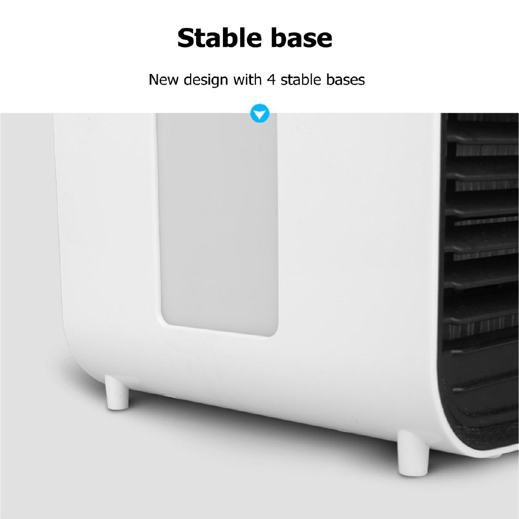 Portable Mini Air Conditioner Fan 3 Gear Speed with 18650 Battery Desktop Air Conditioning Cooler Home Office Desk