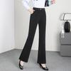 2026 Spring Women's Black High-Waisted Slimming Flare Suit Pants