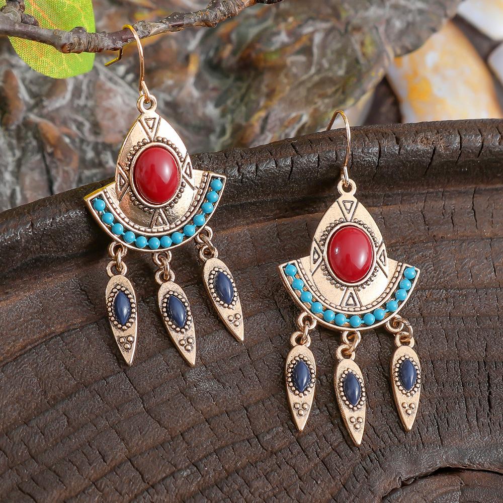 Geometric Earrings Women's Accessories Tassel Long Earrings Jewelry