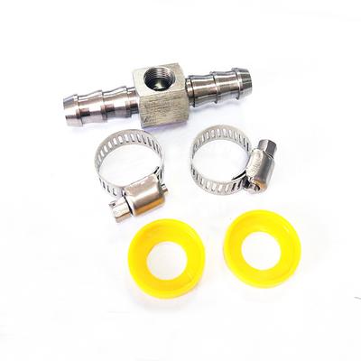 Fuel Line Fuel Pressure Gauge Sensor T-fitting Adapter Universal Car 3/8" 5/16