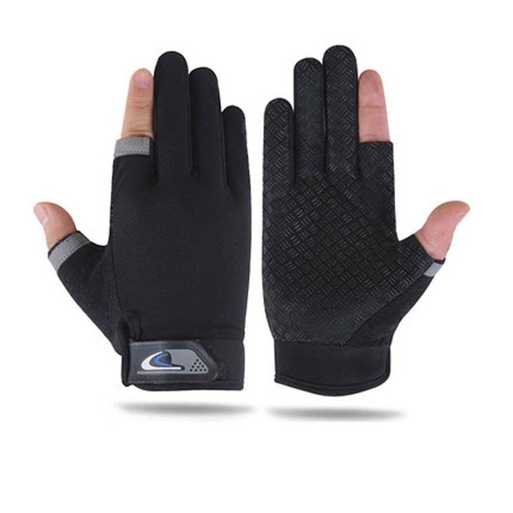 

Protect Hand Bicycle Riding Gloves Anti-slip Two-finger Sports Gloves Fishing Gloves Outdoor