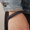 Handgeknüpftes Lederarmband für Herren, gemischte Farben, Legierung, Magnetschließe, Manschette, Retro, Trendiges Accessoire
