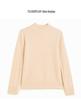 Retro Cable Knit Women's Cashmere High-Neck Pullover Sweater with Slimming Twist Pattern
