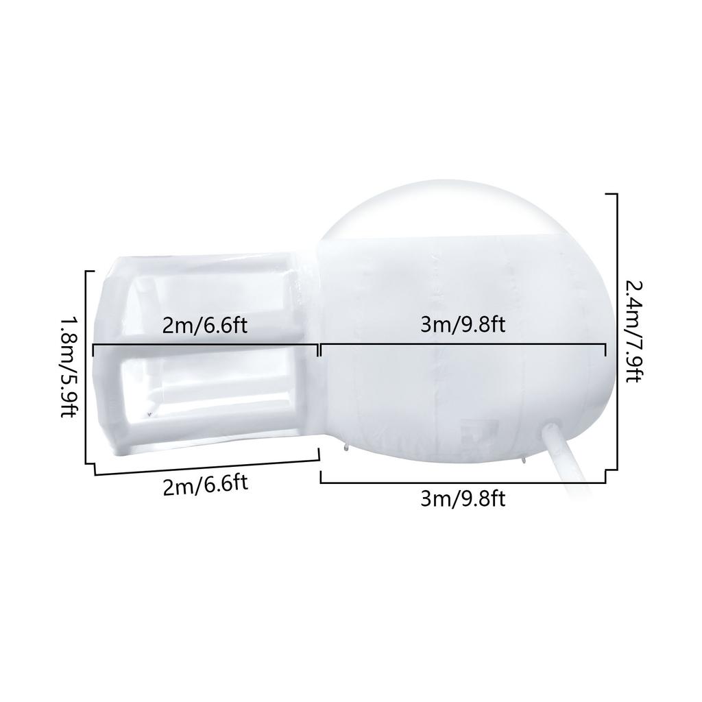 Inflatable Bubble Tent Transparent Bubble House Dome Greenhouse 2-3 People Tent w/Blower for Family Backyard Camping Stargazing