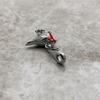 Red Robin Bird Dangle Charm For Women 925 Silver Cute New Gift