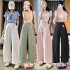 Women's High-Waisted Slimming Cropped Wide-Leg Trousers for Spring 2026 - Pear Shape Fit