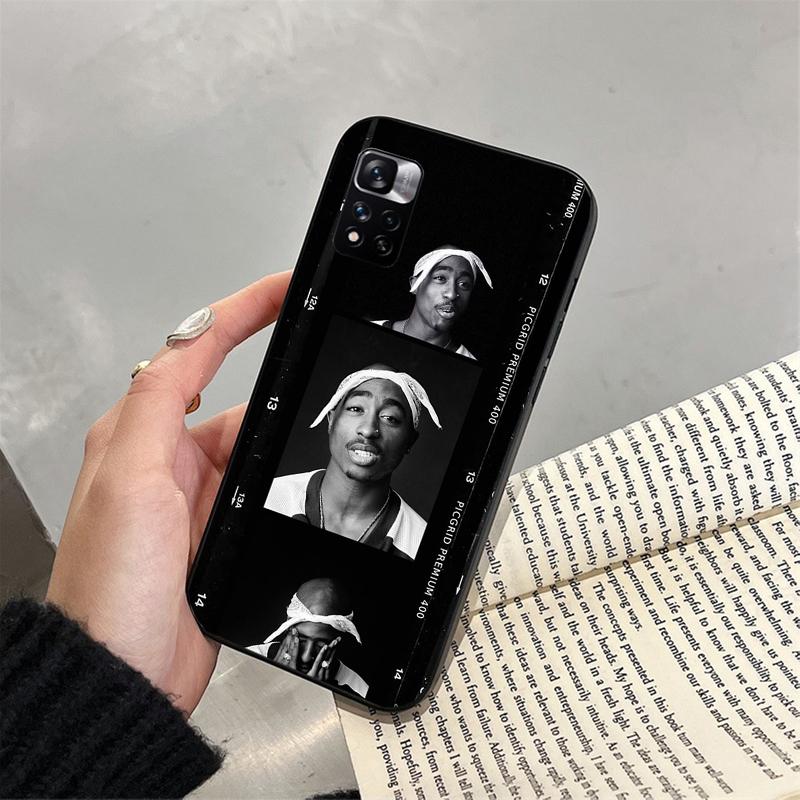 Phone Case For Xiaomi Redmi note 13 12 Pro 11S 11 10 Pro 10S 12S Redmi 10 10C 9C 13C Tupac 2pac Singer Case