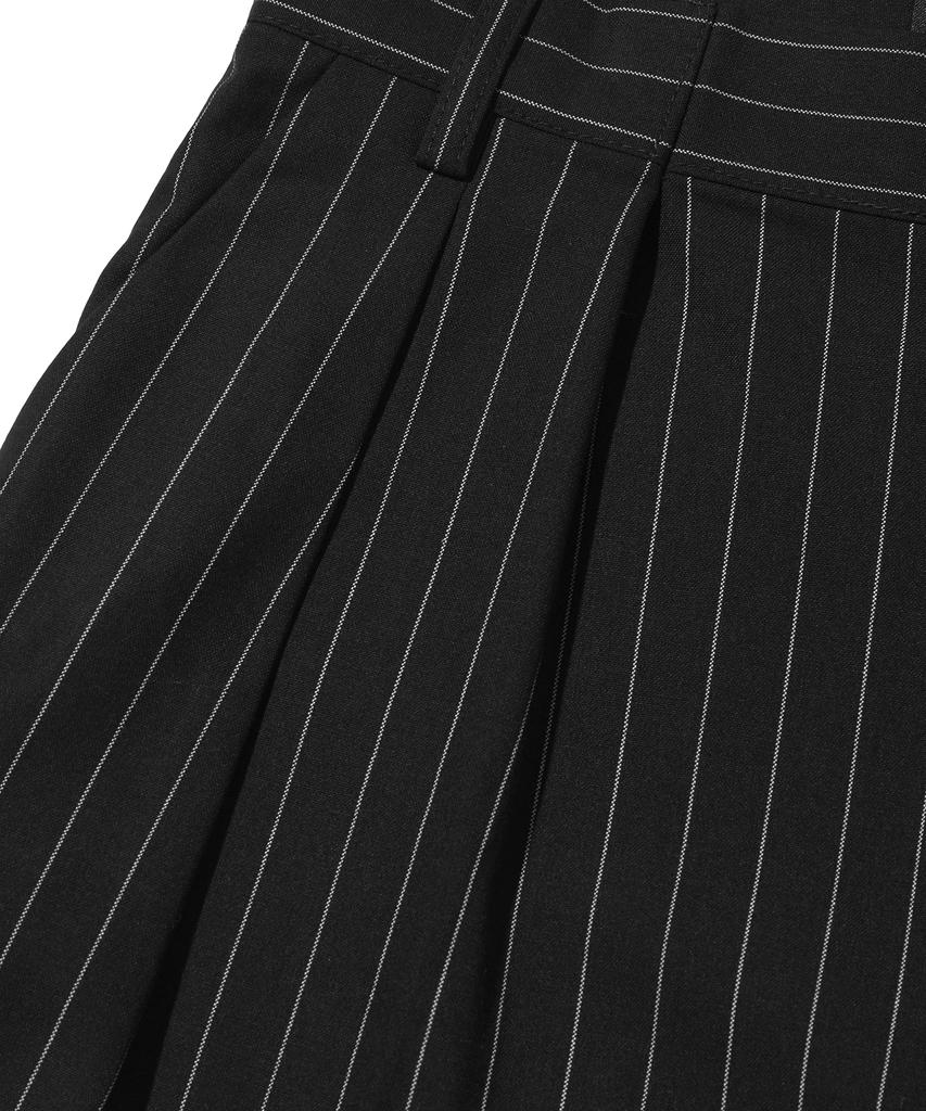 Seuweideu Wide Stripe Slacks [Black]