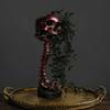 Vintage Metal Style Cemetery Art Gothic Skull Planter for Succulents Pothos, Creative Skeleton Flower Pot with Unique Gift Birthday Spine